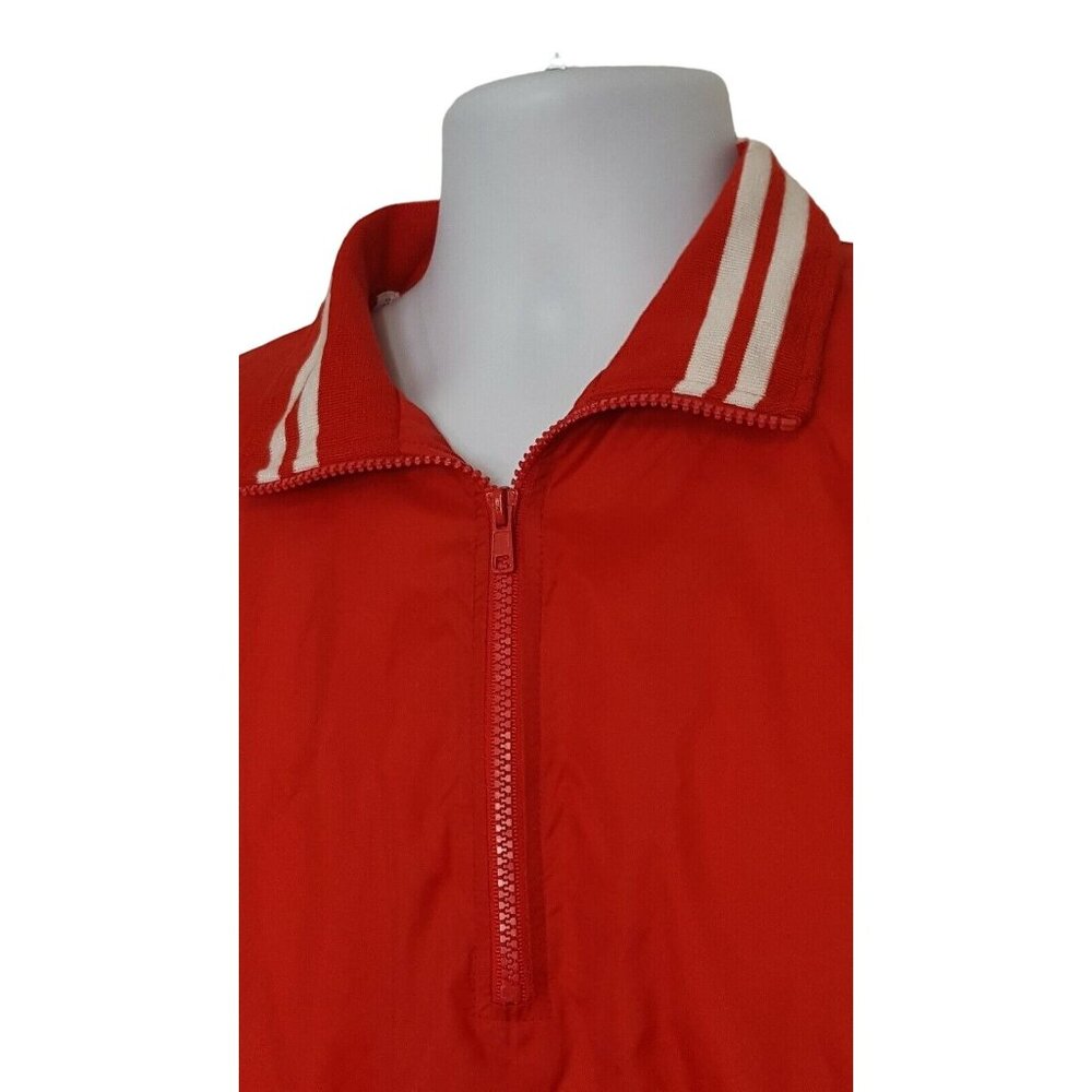 Augusta Sportswear Pullover Windbreaker Mens S Red White Long Sleeve Jacket - Picture 4 of 7